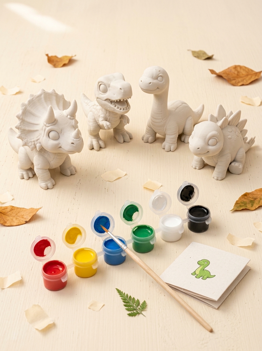 Dino Chibi DIY Paint Kit